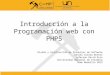 Introducción a la Programación web con PHP5