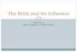The Bible and Its Influence