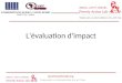 L'évaluation d'impact