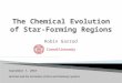 The Chemical Evolution of Star-Forming Regions