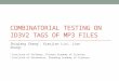 Combinatorial  Testing  on ID3v2  Tags of MP3 Files