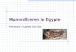 Mummificeren in Egypte