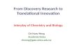 From Discovery Research to Translational Innovation Interplay of Chemistry and Biology