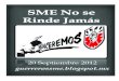SME No se Rinde Jamás 20 Septiembre 2012
