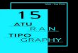 15 aturan tipografi [ rules of typography ]