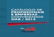 Catálogo de Profissionais e Empresas Conveniados OAB / Pelotas