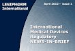 International Medical Devices Regulatory NEWS-IN-BRIEF (April 2012 - N001)