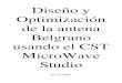 Antena Belgrano CST Microwave Studio