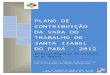 Plano de Contribuição da Vara do Trabalho de Santa Izabel do Pará