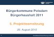 5. Projektteamsitzung Bürgerhaushalt 2011