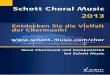 Schott Choral Music 2013