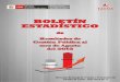 Boletín Estadístico de Resulados de Gestión Pública al mes de Agosto del 2012