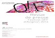 Revue de presse - festival OFF d'Avignon - 26 juillet 2014