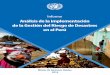 Análisis de la implementación de la Gestión del Riesgo de Desastres en el Perú