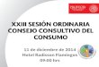 Presentación XXIII Sesión Ordinaria Consejo Consultivo del Consumo