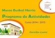 2014-2015 programa actividades