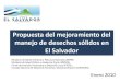 Propuesta Del Mejoramiento Del Manejo de Desechos Sólidos en El Salvador
