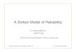 31 1995 a Defect Model of Reliability IRPS95 Tutorial Slides