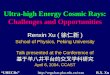 Ultra-high Energy Cosmic Rays: Challenges and Opportunities Renxin Xu ( 徐仁新 ) School of Physics, Peking University Talk presented at the Conference of