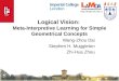 Http://lamda.nju.edu.cn Logical Vision: Meta-Interpretive Learning for Simple Geometrical Concepts Wang-Zhou Dai Stephen H. Muggleton Zhi-Hua Zhou