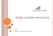 TEMA 2 REDES SOCIALES 6º E.P. Cultura y Práctica Digital
