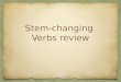 Stem-changing Verbs review. La clase (empezar) a las ocho quince. empieza