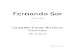 Sor, Fernando - Facsimile Op. 33 to 43