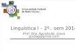 Linguística I – 2º.  sem 2014.pptx