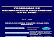 Programas de Mejoramiento Profesional en El Peru