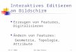 29.11.2004Kai-Uwe Gierse1 Interaktives Editieren am Bildschirm Erzeugen von Features, Digitalisieren Ändern von Features: Geometrie, Topologie, Attribute