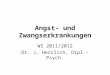 Angst- und Zwangserkrankungen WS 2011/2012 Dr. J. Herrlich, Dipl.-Psych
