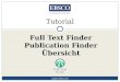 Tutorial Full Text Finder Publication Finder Übersicht support.ebsco.com