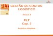 GESTÃO DE CUSTOS LOGÍSTICO AULA 2 PLT Cap. 2 Logística Integrada