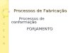 Processos de conformação FORJAMENTO Processos de Fabricação FACEARFACEAR