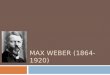 MAX WEBER (1864-1920). Introdução  Um dos maiores pensadores das Humanidades do século XX  Defensor da democracia  Suas obras marcantes – “Economia
