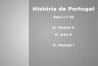 História de Portugal Aula n.º 16 D. Afonso V D. João II D. Manuel I