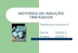 MOTORES DE INDUÇÃO TRIFÁSICOS Eletrônica Industrial II Danila 00028-3 Juliana01035-3
