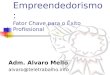 Empreendedorismo: Fator Chave para o Êxito Profissional Adm. Alvaro Mello alvaro@teletrabalho.info