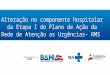 Alteração no componente hospitalar da Etapa I do Plano de Ação da Rede de Atenção as Urgências- RMS