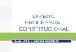 DIREITO PROCESSUAL CONSTITUCIONAL Profa. CARLA ROCHA PORDEUS