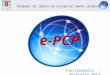 E-PCP Florianópolis – fevereiro 2013 TRIBUNAL DE CONTAS DO ESTADO DE SANTA CATARINA e-PCP