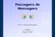 Passagens de Mensagens Prof. Dr. Norian Marranghello Grupo 2 Caio Scaramucci Felipe A. Cavani