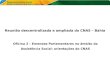 Reunião descentralizada e ampliada do CNAS – Bahia Oficina 2 – Emendas Parlamentares no âmbito da Assistência Social: orientações do CNAS