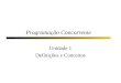 Programação Concorrente Unidade 1 Definições e Conceitos