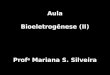 Aula Bioeletrogênese (II) Prof a Mariana S. Silveira
