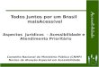 Todos Juntos por um Brasil maisAcessível Aspectos Jurídicos – Acessibilidade e Atendimento Prioritário Conselho Nacional do Ministério Público (CNMP) Núcleo