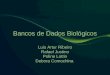 Bancos de Dados Biológicos Luis Artur Ribeiro Rafael Justino Poline Lottin Debora Comochina