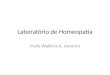 Laboratório de Homeopatia Profa Walkiria A. Amorim