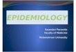 Epidemiology Pskg 2016 (Dr Swandari)