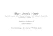 Blunt Aortic Injury